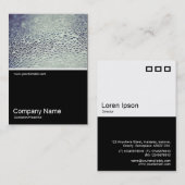 ハーフフォト – ガラス上の水滴01 名刺 (正面/裏面)