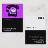 ハーフフォト – ホットライン – パープルCC33FF 名刺 (正面/裏面)