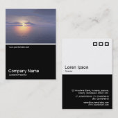 ハーフフォト – 日の出/日の入り 名刺 (正面/裏面)