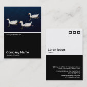 ハーフフォト – Three Emden Geese 名刺 (正面/裏面)