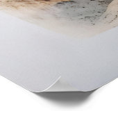 ハーフフルグラス – 抽象芸術メタファー ポスター (角)