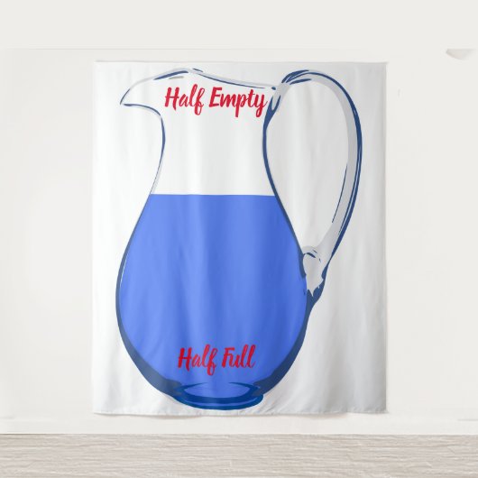 ハーフフルハーフエンプティタペストリー タペストリー (正面)