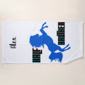 ハーフブラザーホース育成 ビーチタオル (正面)