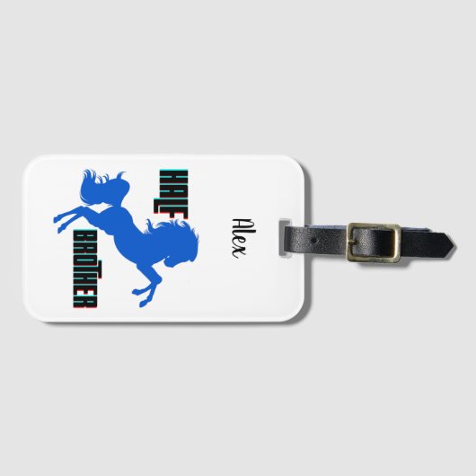 ハーフブラザーホース育成 ラゲッジタグ (正面横)