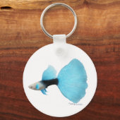 ハーフブラックブルーグピファンシーー キーホルダー (正面)