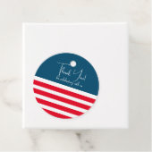 ハーフブルーと半ストライプ赤と白4/Ju フェイバータグ (インサイチュ)