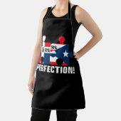 ハーフプエルトリカハーフドミニカ国旗のマップ複合 エプロン (インサイチュ)