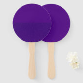 ハーフマットハーフノイズ紫色のハンドファン – カスタマイズ ハンドファン (正面&裏面)