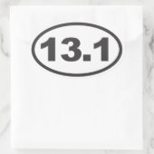 ハーフマラソンオーバルデカール 楕円形シール (バッグ)