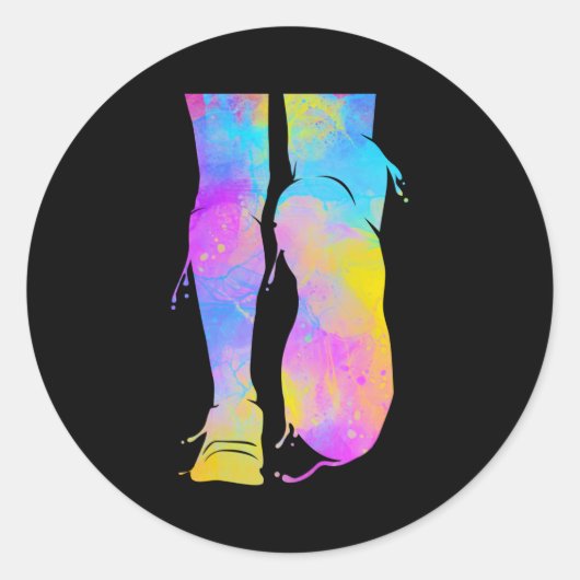 ハーフマラソンランナースプリングトライアスロン ラウンドシール (正面)