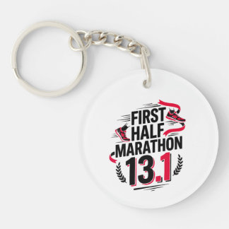 ハーフマラソン初挑戦 13.1 キーホルダー