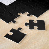 ハーフマラソン13.1トレーニング抽象芸術ランナー ジグソーパズル (側面)