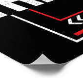 ハーフマラソン13.1トレーニング抽象芸術ランナー ポスター (角)