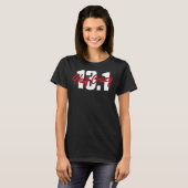 ハーフマラソン13 1マイル半熱狂する半ランニング半クール Tシャツ (正面フル)