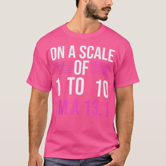 ハーフマラソン13.1完走おもしろランニング Tシャツ (正面)