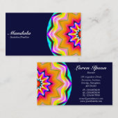 ハーフマンダラ02 – ダークネイビー 名刺 (正面/裏面)