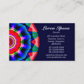 ハーフマンダラ06 – ダークネイビー 名刺 (裏面)