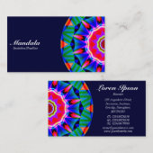 ハーフマンダラ08 – ダークネイビー 名刺 (正面/裏面)