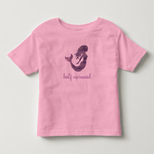 ハーフマーメイド パープル ピンク トドラーTシャツ