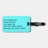 ハーフムーンウィンドウの水カラーデザイン ラゲッジタグ (裏面横)