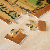 ハーフムーンケイバハマレトロサンセットバケーション60s ジグソーパズル (側面)