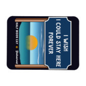 ハーフムーンケイバハマレトロサンセットバケーション60s マグネット (横)