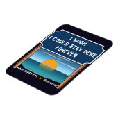 ハーフムーンケイバハマレトロサンセットバケーション60s マグネット (左側)