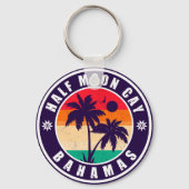 ハーフムーンケイバハマレトロヴィンテージバケーション60s キーホルダー (裏面)