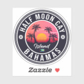 ハーフムーンケイバハマレトロヴィンテージバケーション60s シール (シート)