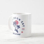 ハーフムーンケイバハマヴィンテージファミリーバケーション コーヒーマグカップ (正面左)