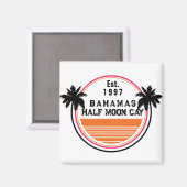 ハーフムーンケイバハマヴィンテージファミリーバケーション マグネット (正面/裏面)