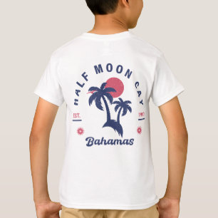 ハーフムーンケイバハマヴィンテージファミリーバケーション Tシャツ