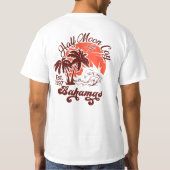 ハーフムーンケイバハマ – ヤシの木ヴィンテージ80s tシャツ (裏面)