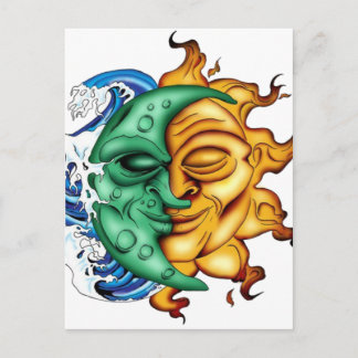 ハーフムーンハーフサン ポストカード