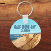 ハーフムーンベイカリフォルニアヴィンテージ キーホルダー (正面)