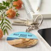 ハーフムーンベイカリフォルニアヴィンテージ キーホルダー (側面)