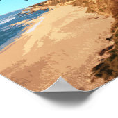 ハーフムーンベイカリフォルニアヴィンテージ ポスター (角)