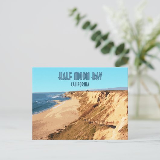 ハーフムーンベイカリフォルニアヴィンテージ ポストカード (スタンド正面)
