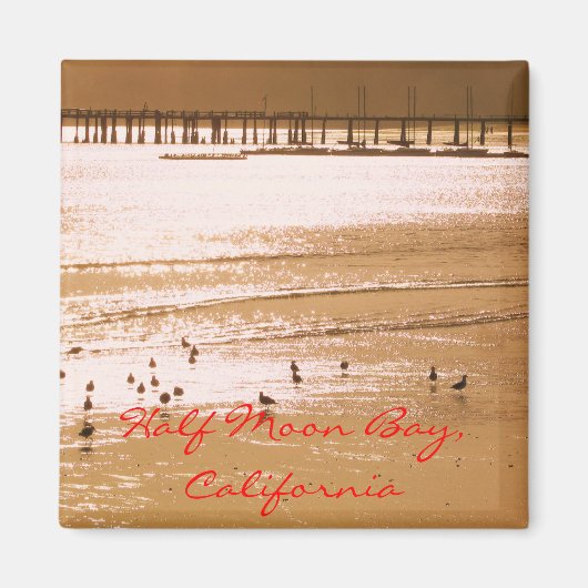 ハーフムーンベイ（カリフォルニア州） マグネット (正面)