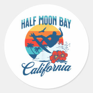 ハーフムーンYカリフォルニアビーチサーフィン夏休み ラウンドシール