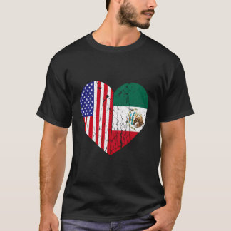 ハーフメキシコハーフアメリカンルーツメンズウィメンズキッズ Tシャツ