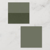 ハーフモスグリーン紹介カードカスタマイズ-  紹介カード (正面/裏面)