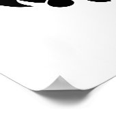 ハーフライオン付きシーク教記号カンダ顔 ポスター (角)