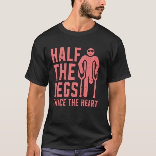 ハーフレッグ ツアハート 障害 Tシャツ (正面)
