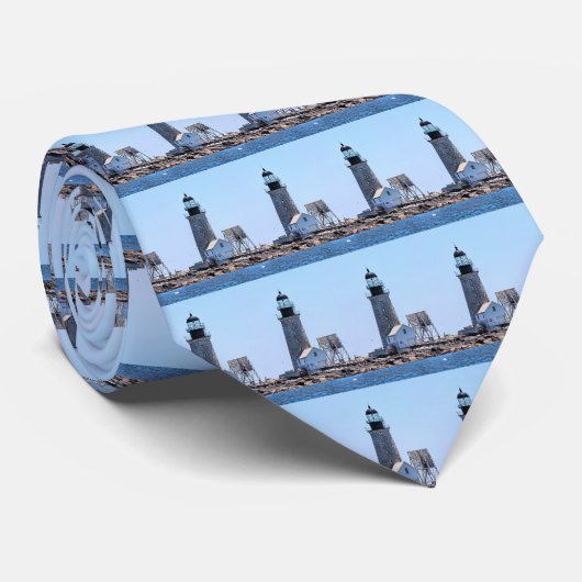 ハーフロックライトハウスメインメンタイ ネクタイ (ロール)