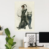 ハーフ小妖精や小人ガールバイケレムベイト ポスター (ホームオフィス)