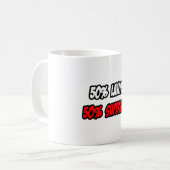 ハーフ弁護士…ハーフ・スーパーヒーロー コーヒーマグカップ (正面左)