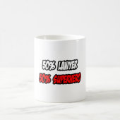 ハーフ弁護士…ハーフ・スーパーヒーロー コーヒーマグカップ (中央)