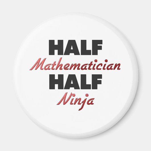 ハーフ数学者ハーフ忍者 マグネット (正面)
