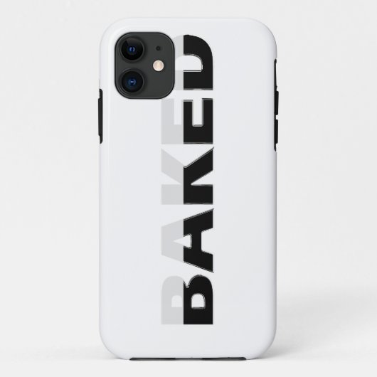 ハーフ焼いたデザイン Case-Mate iPhoneケース (裏面)